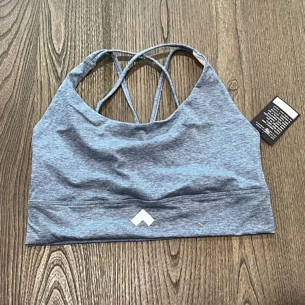 NWT Tonal Onzie Luxe Bra Heathered Blue Size XL